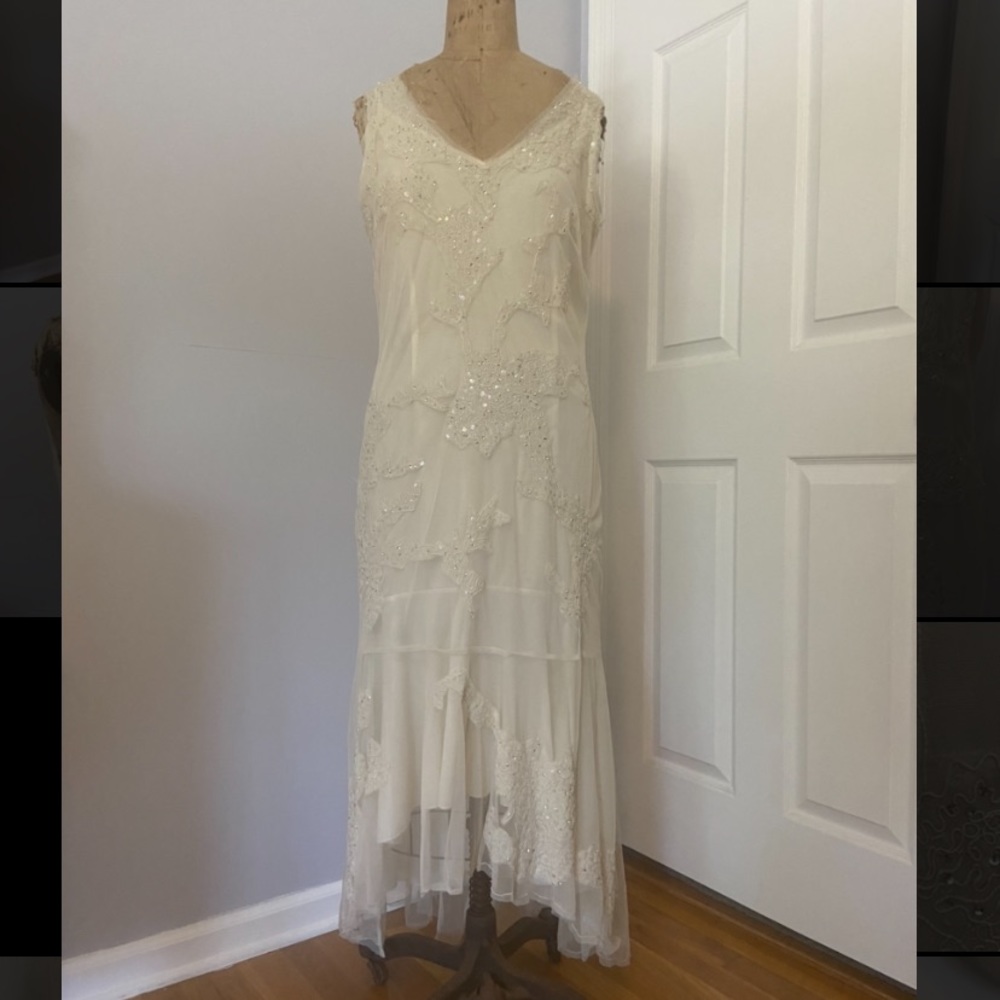 Vintage Newport News sequined overlay dress, 12